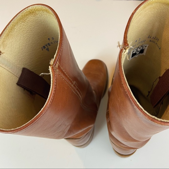 Vintage 70s Frye Size 9 D Womens Campus Pull On Leather Boots - Picture 11 of 14